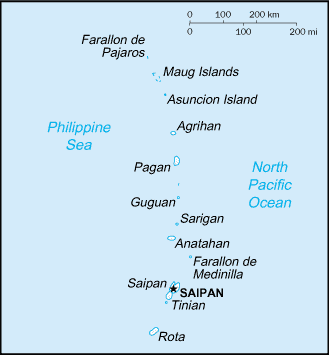 Northern Mariana Islands Map