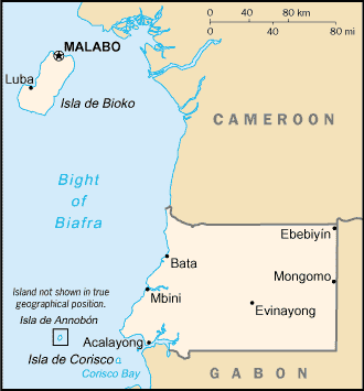 Equatorial Guinea Map