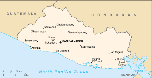 El Salvador Map