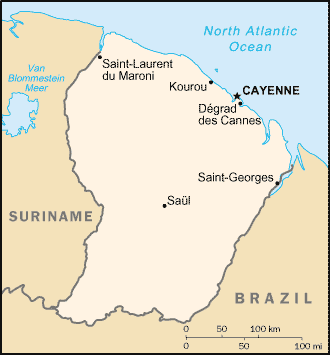 French Guiana Map