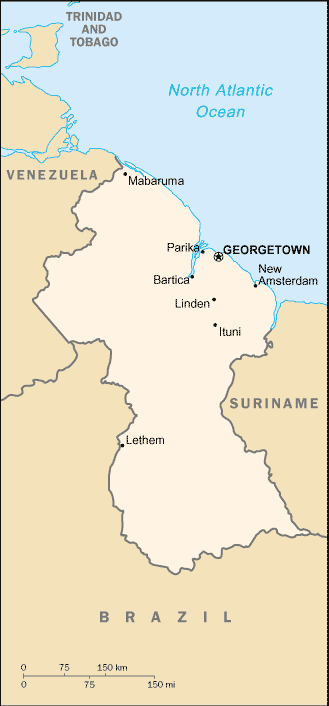 Guyana Map