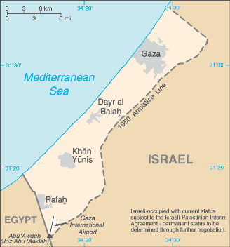 Gaza Strip Map