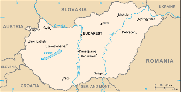 Hungary Map