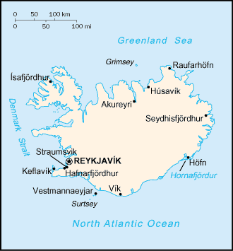 Iceland Map