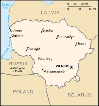 Lithuania Map