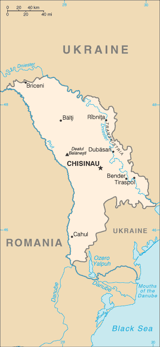 Moldova Map