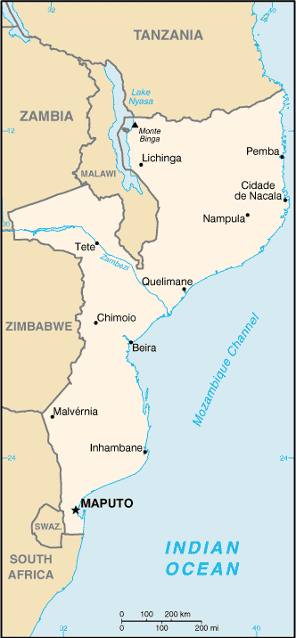 Mozambique Map