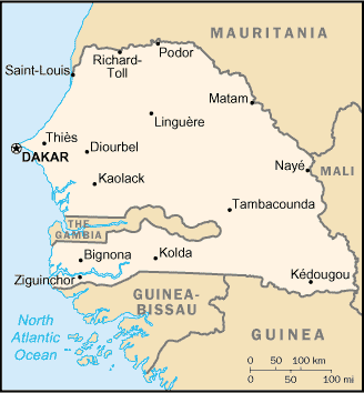 Senegal Map