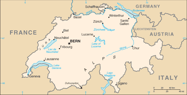 Switzerland Map