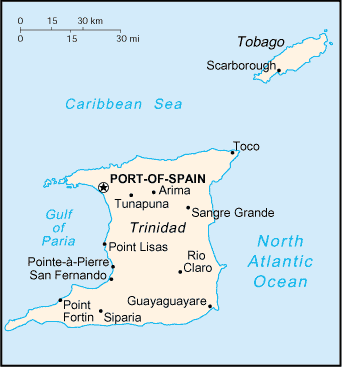 Trinidad and Tobago Map