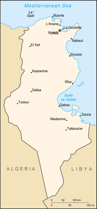 Tunisia Map