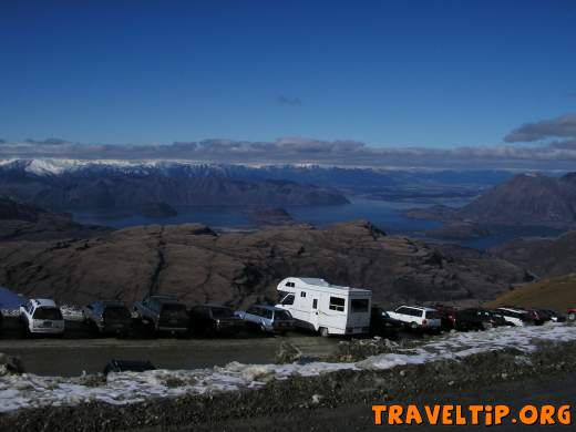 New Zealand - Otago - Wanaka - View over lake Wanaka taken from Treble cone