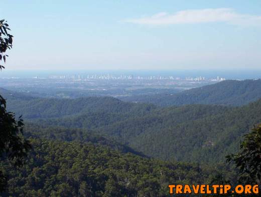 Australia - Queensland - Springbrook. Gold Coast - View from Wunburra Lookout towards Surfers Paradise