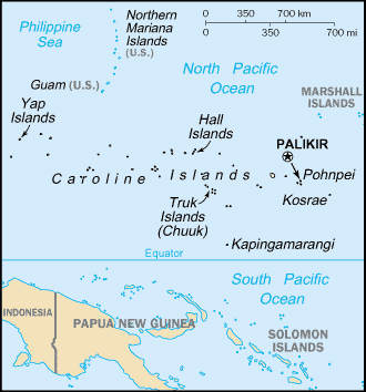 Micronesia, Federated States of Map