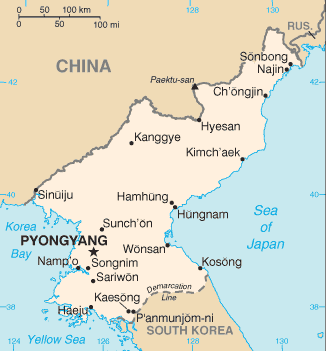 Korea - North Map