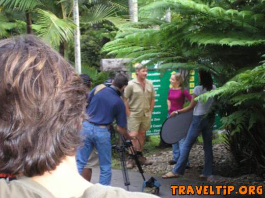 Australia - Queensland - Australia Zoo - Home of the Crocodile Hunter - Steve Irwin on set at the Zoo