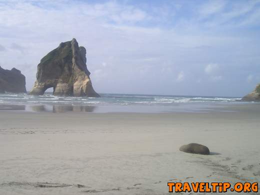 New Zealand - Nelson - Wharariki beach - Rocks - Wharariki beach 