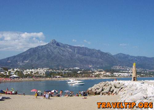 Spain - Andalucia - Marbella - Costa del Sol Spain - View from the pier over the Puerto Banus East bay