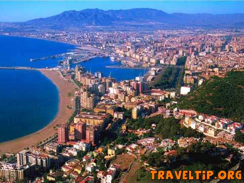 Spain - Andalucia - Malaga - Picture from the city center in Malaga.